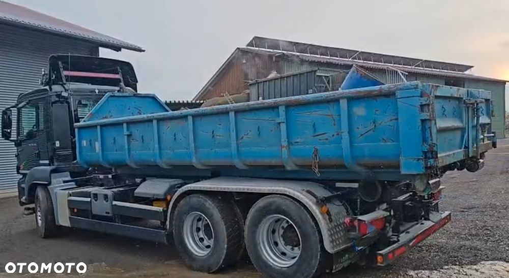 MAN TGS 26.440 6x4 – Meiller z systemem HDS (roll-off) + Kontener + Przyczepa – Euro 5 - 9