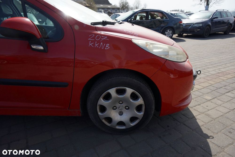 MASKA ZDERZAK BŁOTNIKI LAMPY 207  KKNB  PEUGEOT 2006-2009 CZERWONY PRZÓD KOMPLETNY - 15