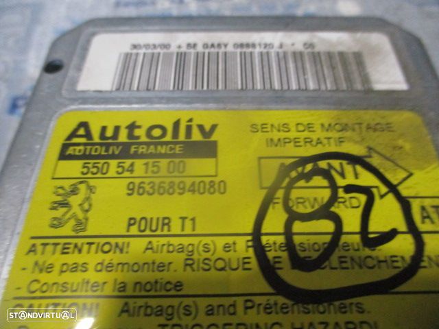 Kit Airbags 96257484ZR  96380421ZR  550541500  9636894080  PEUGEOT 206 2000 2.0 HDI 90CV 3P BRANCO SEM TABLIER - 12