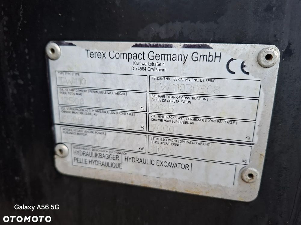 Terex TW110 ROTOTILT ze szczypcami - 14