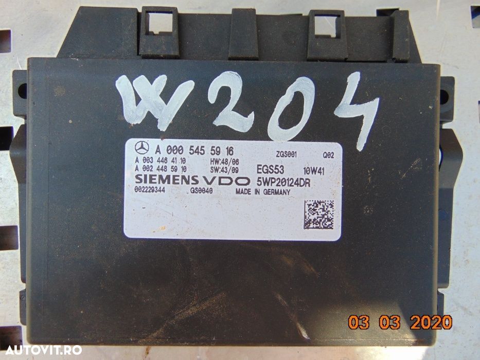 Calculator CutIe Viteze Mercedes C CLass w204 ECU cutie automata 2.2 - 1