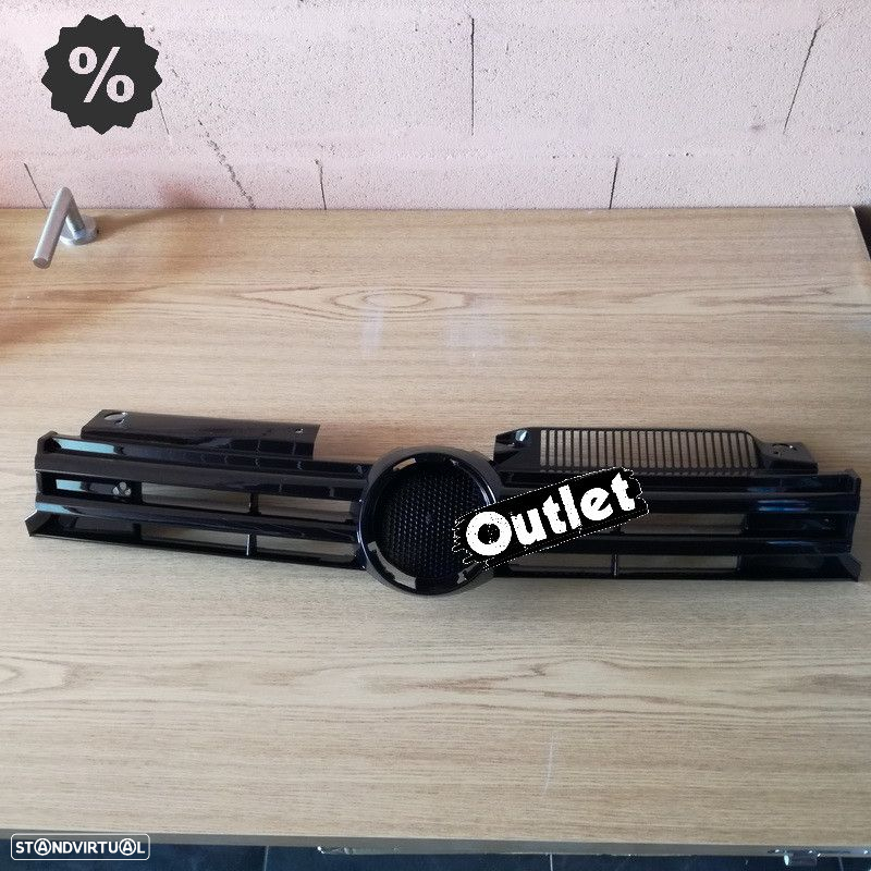 R016030C1 GRELHA FRONTAL VOLKSWAGEN GOLF VI 08-12 PRETO BRILHO - 5