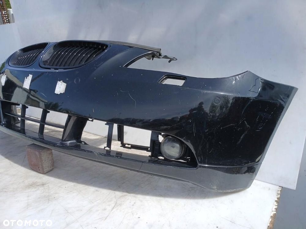 ZDERZAK PRZÓD PRZEDNI BMW 5 E60 E61 03-07 BLACKSAPHIRE SPRYSKI 7033694-1 - 2