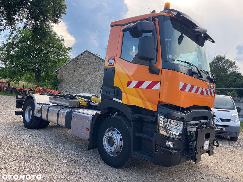 Renault C 440 Kerax Premium Hakowiec PALFINGER T15  Czołownica pojazd specjalny zimowego utrzymania dróg - 8
