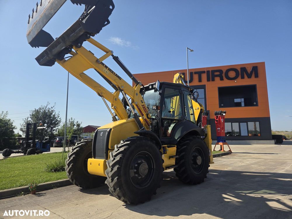 New Holland B115D, NOU, ROTI EGALE, 10t, FULL OPTION, motor 120CP, brat excv extensibil cu inst picon, cupa multifunctioinala 4x1, aer conditionat, masa operationala 10tone, cutie AUTOMATA POWERSHIFT, JOYSTICKURI, posibilitate leasing 5 ani-PROMOTIE 88.900 EUR - 9