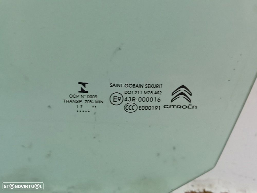 Vidro porta frente esquerda CITROËN C4 Grand Picasso II (DA_, DE_) - 2