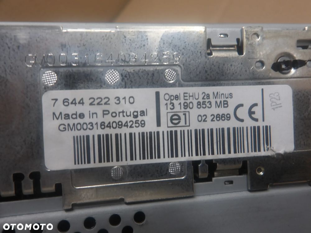 OPEL MERIVA A I LIFT 05-10 1.4B RADIO 13190853 - 7
