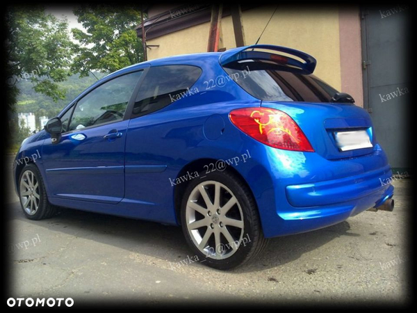 PEUGEOT 207 SPOILER LOTKA SPOJLER NA KLAPĘ PODKŁAD
