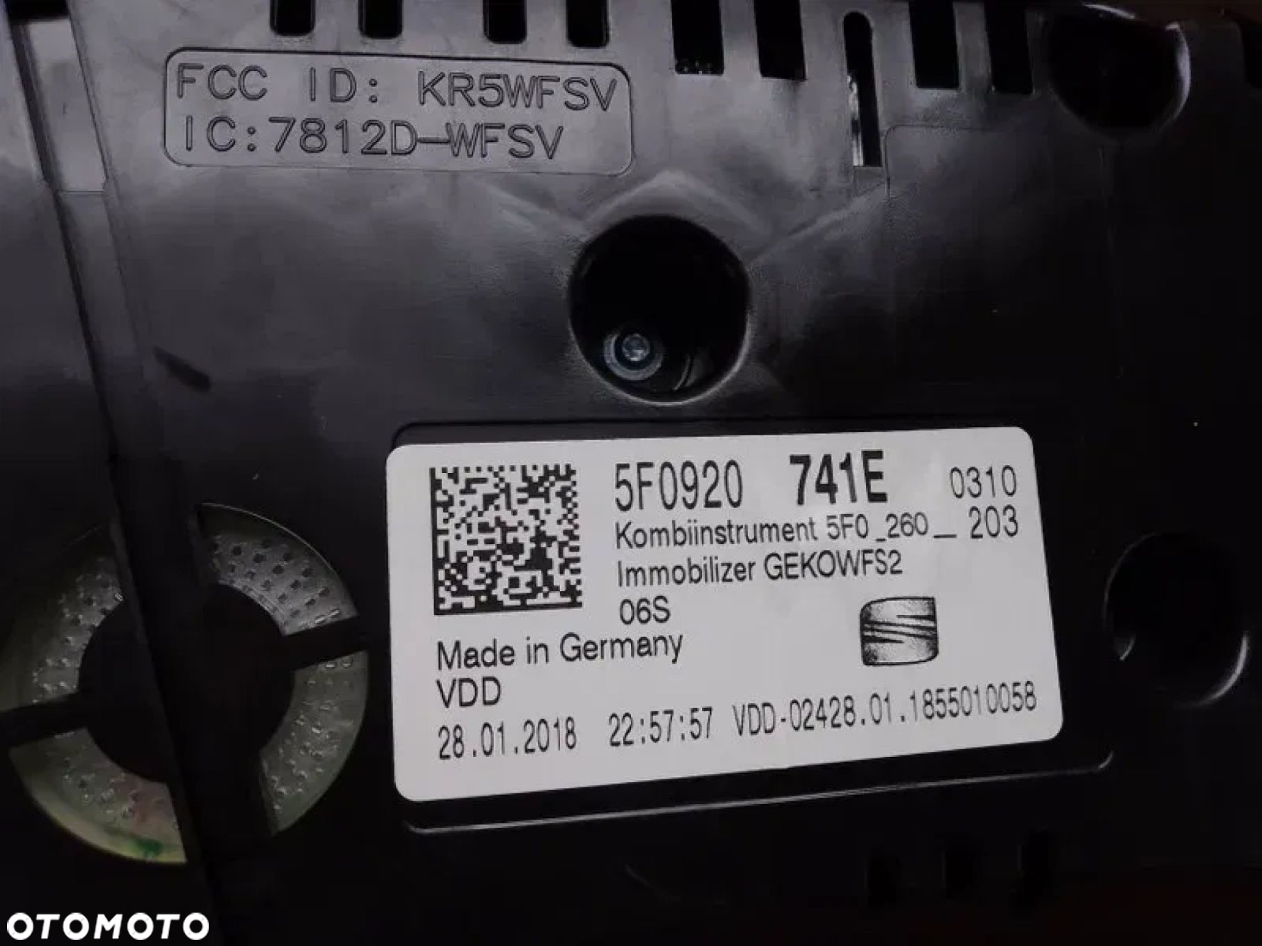 Licznik Zegary Seat Leon III 2.0 TDI 5F0920741E - 4