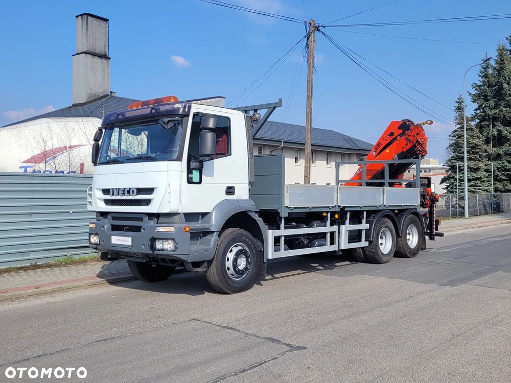 Iveco TRAKKER 260T36 6x4 HIAB 288 E-6 16m 6 WYSUWÓW PILOT HDS RADIOWY MOCNY ŻURAW DŹWIG KLIMA DUŻY - 10
