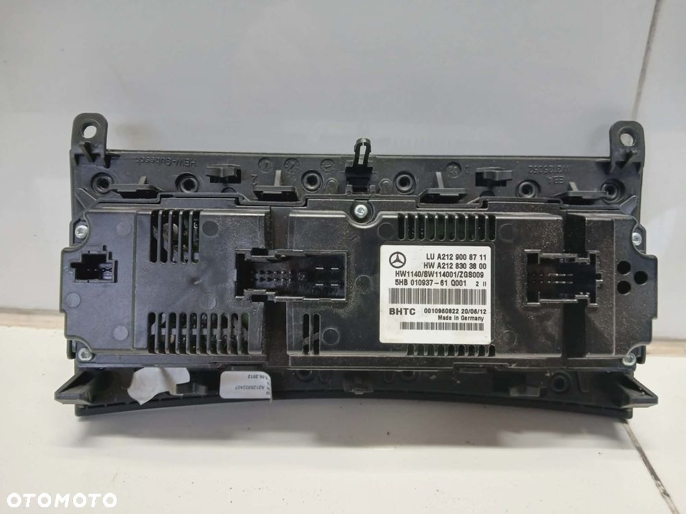 PANEL KLIMATYZACJI MERCEDES E W212 2012 AVANTGARDE A2129008711 - 6