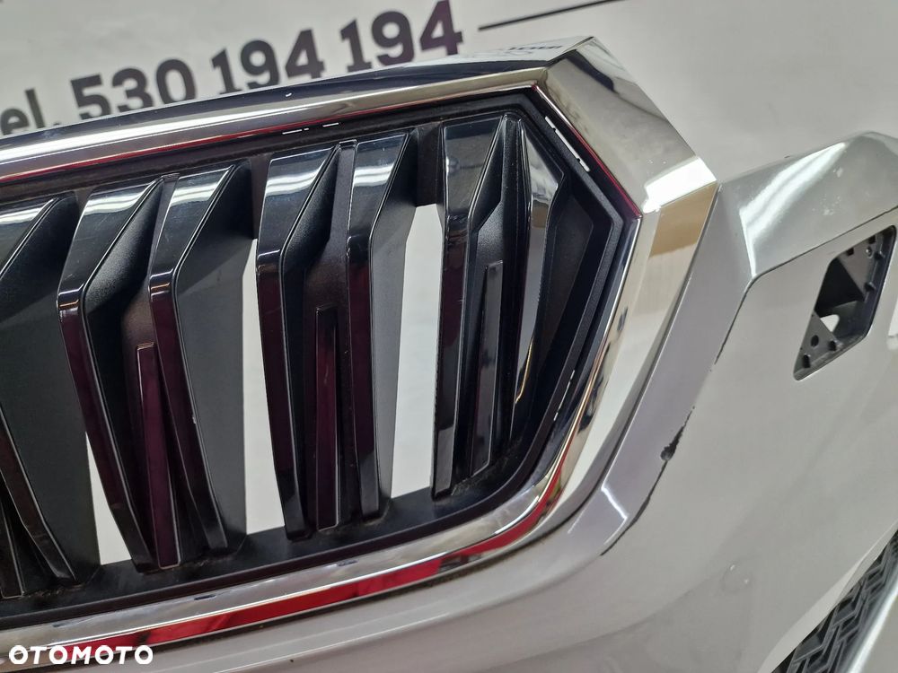 SKODA KAROQ 57A LIFT 21- ZDERZAK PRZEDNI PRZÓD NA SPRYSKI + KRATKI + SPOJLER / DOKŁADKA POD ZDERZAK , NR AUKCJI NZ1354 - 20