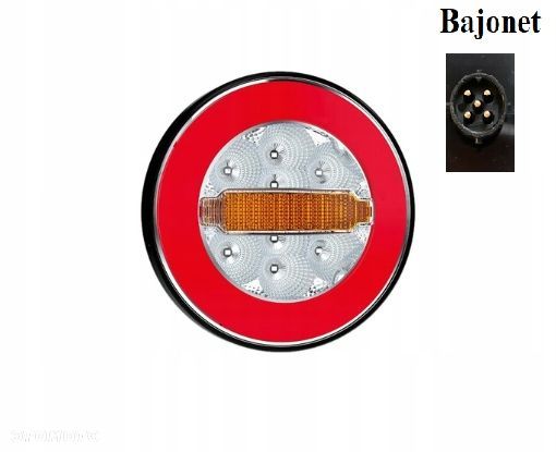 Lampa tylna 3 funkcje LAWETA, PRZYCZEPKA NEON - 1