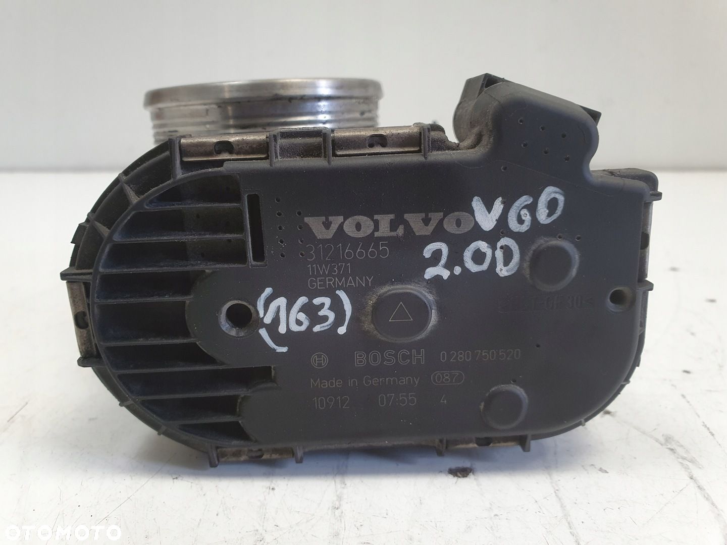 Volvo S60 II V60 2.0 D D3 PRZEPUSTNICA 31216665 bosch 0280750520 - 1