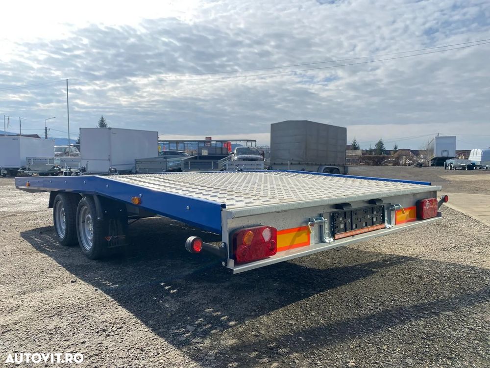 Niewiadow Remorca /Platforma auto 4.5m 2700kg Jupiter plina - 7