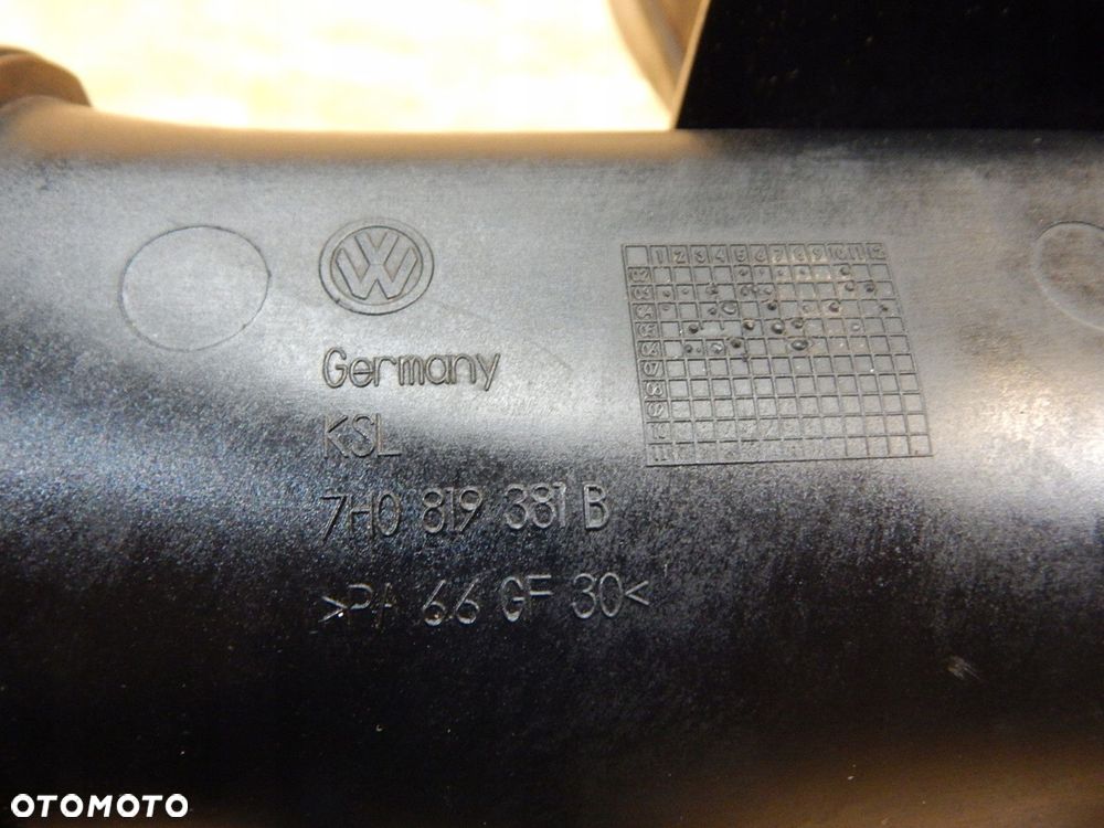 vw t5 przewód kanał webasto dolot kierownica powietrza 7h0819381b 7h519655a - 3