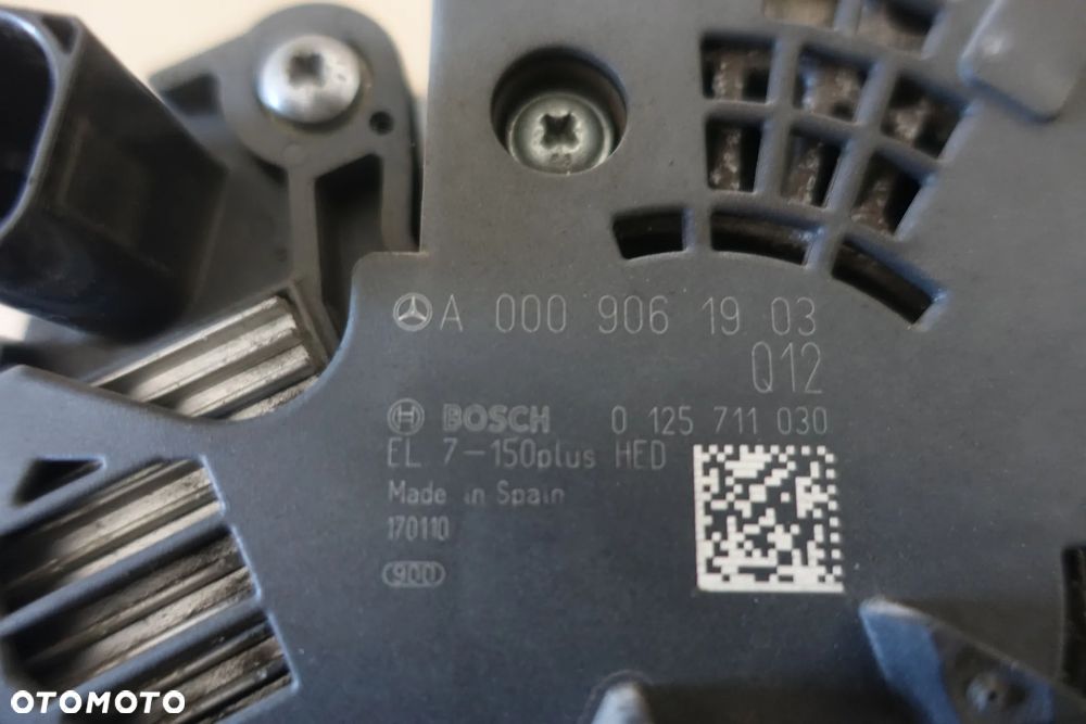 ALTERNATOR MERCEDES W176 1.6 CGI 17r.  A0009061903 - 3