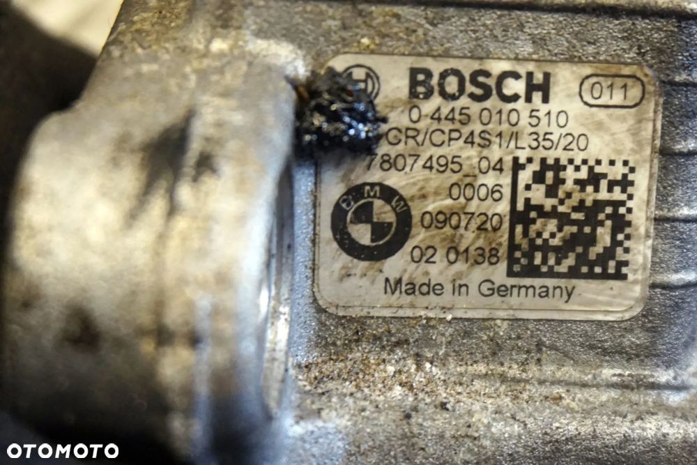 WTRYSKIWACZE WTRYSKI 5 E60 LIFT LCI 2.0 D POMPA WTRYSKOWA LISTWA  0445116 7809129 7807495 BMW 2007-2010 - 12