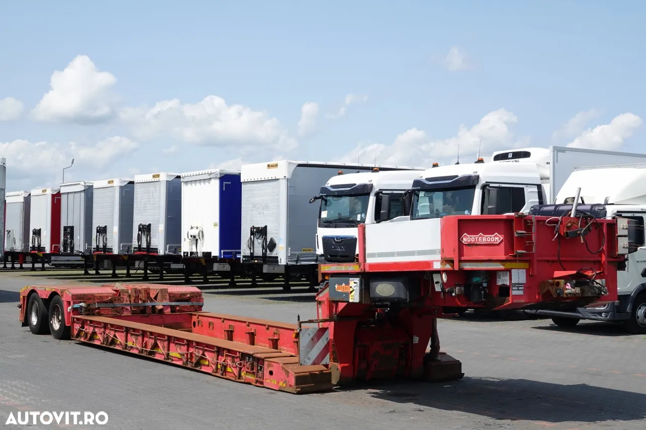 Nooteboom TIEFBET DETASABILE / ȘASIU JOS / EXTENSIBIL / OSI DE DIRECȚIE / Lungime 22 m / PORTATOR / TROLIU - 35