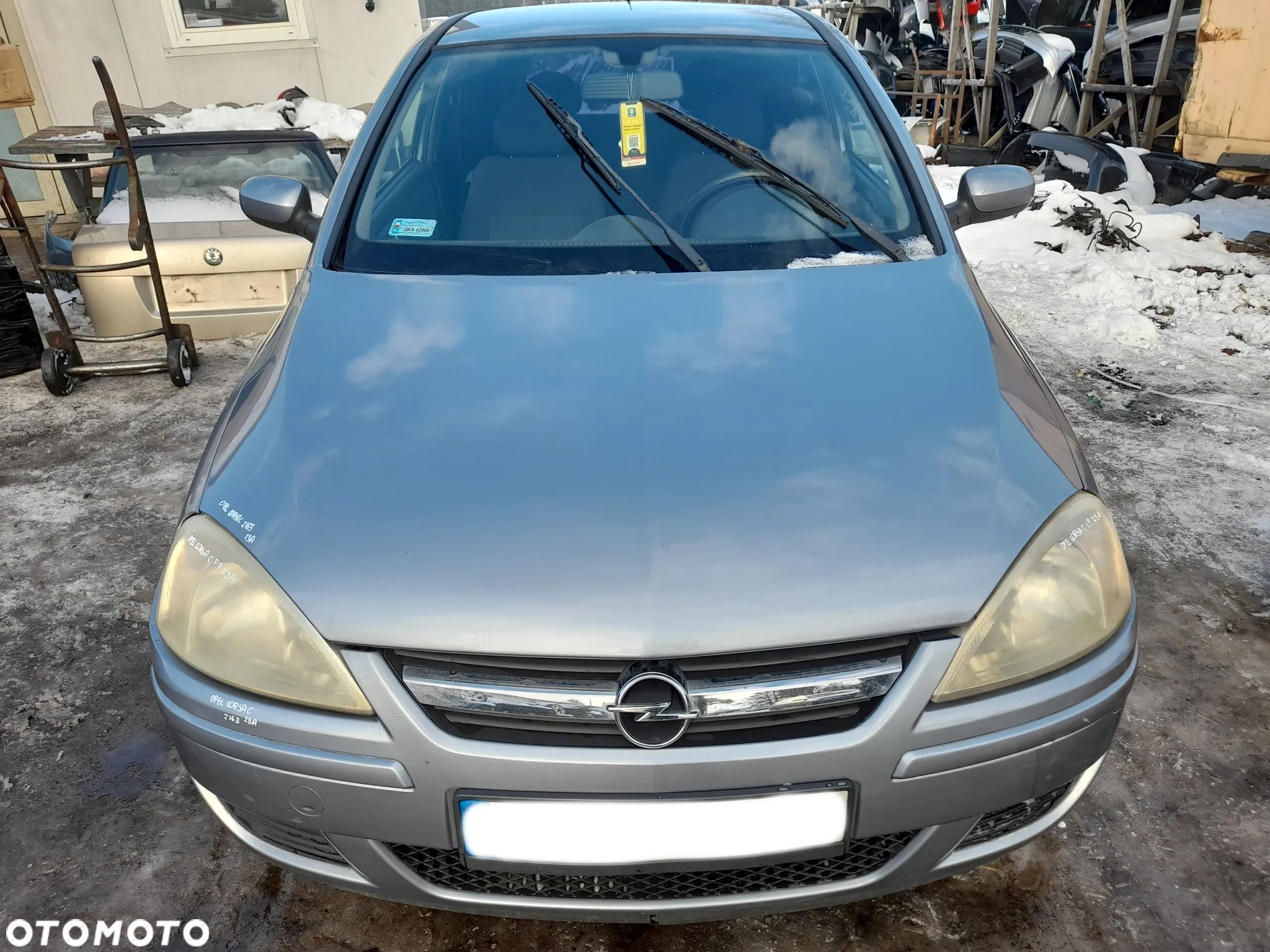 OPEL CORSA C DRZWI PRAWY PRAWE PRZÓD PRZEDNIE 4AU Z163 WERSJA 3-DRZWIOWA - 25