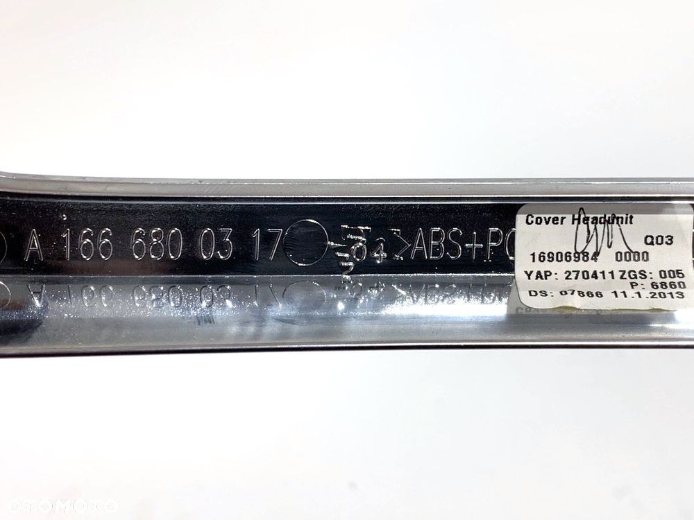 LISTWY DEKOR  MERCEDES-BENZ KLASA M (W166) 2011 - 2015 ML 350 BlueTEC 4-matic (166.024) 190 kW [258 - 10