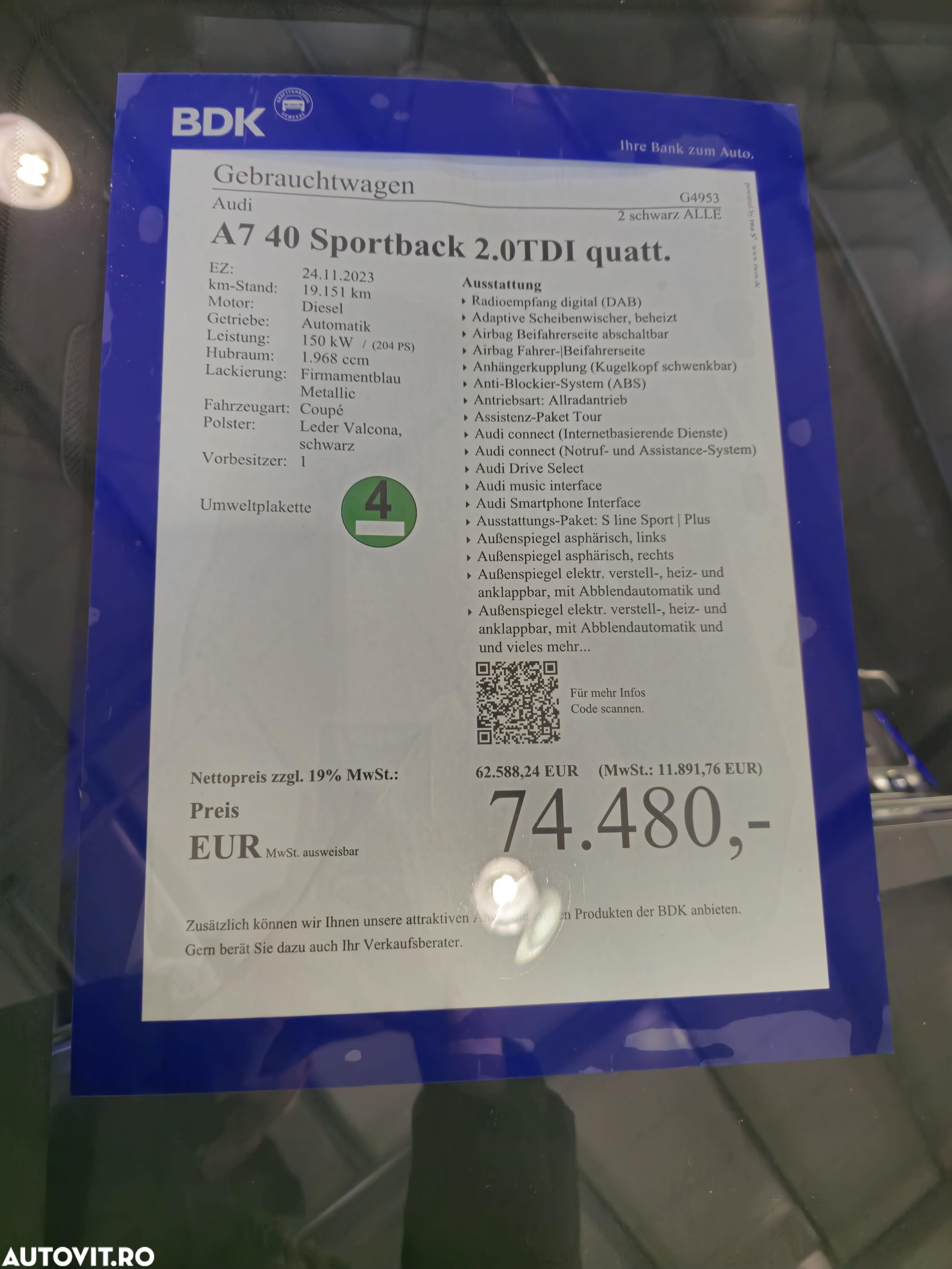 Audi A7 2.0 40 TDI quattro S tronic - 16