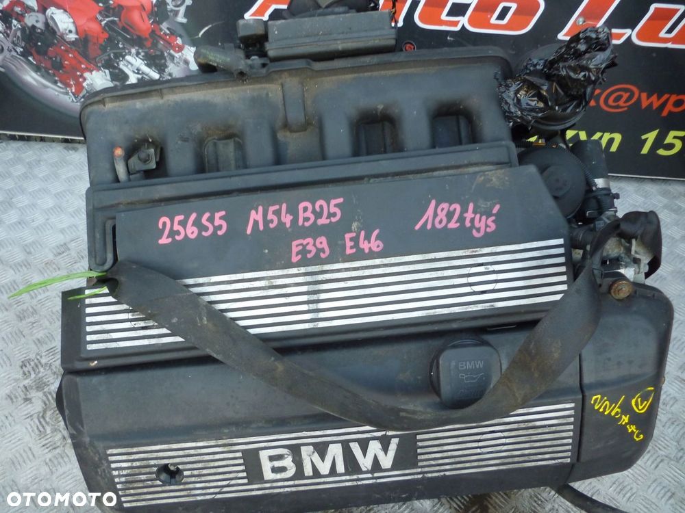 SILNIK KOMPLETNY BMW E46 E39 2.5 R6 M54B25 256S5 182 TYS - 2
