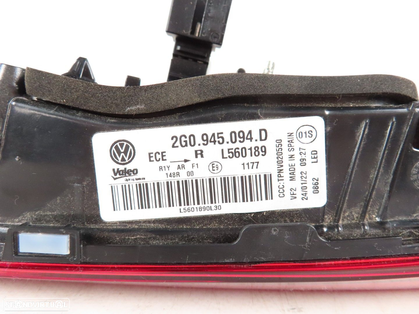 Farolim da mala LED Direito Usado / Original VW POLO (AW1, BZ1)/VW Polo VI (AW1,... - 4