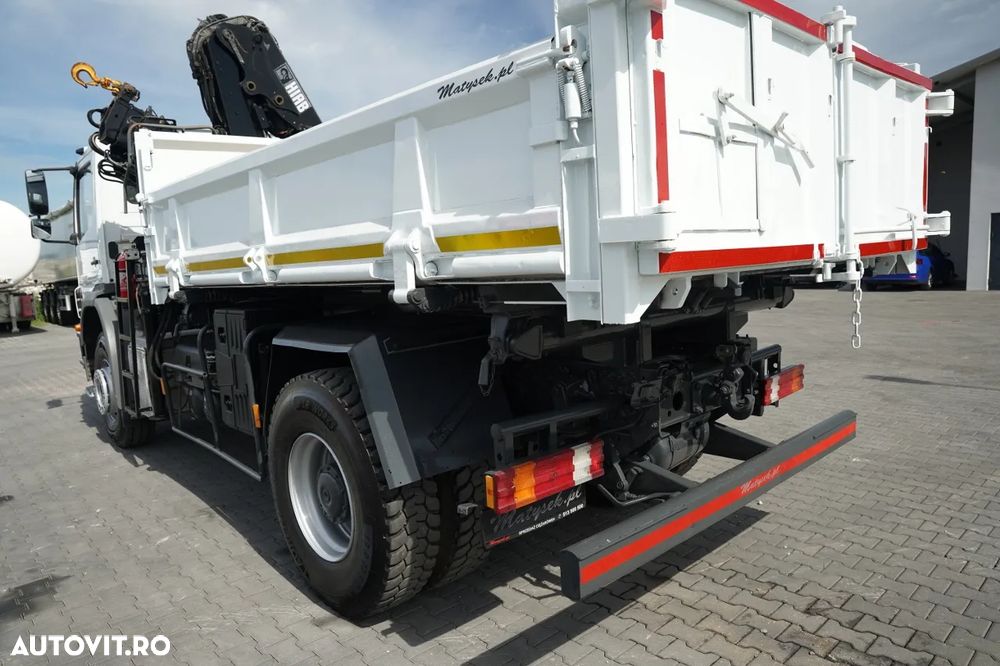 Mercedes-Benz AXOR 1833 / 4x2 / BASCULATOR 3 LATE + HDS HIAB 122 / HYDROBRA / MANUAL / - 16
