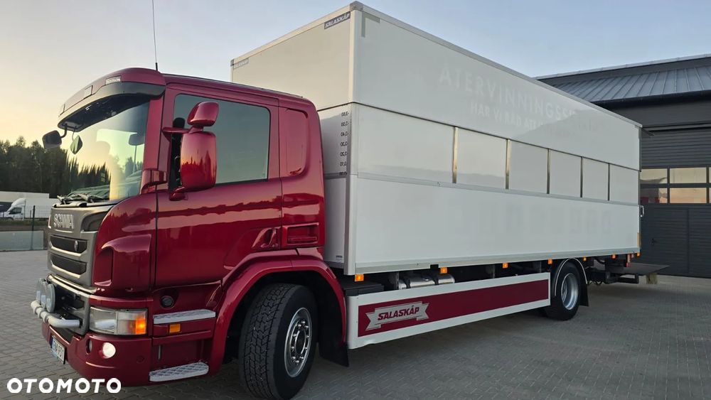 Scania P280 Euro 6 4x2 kurierka regulowany kontener 18 palet super stan niski przebieg! godna uwagi! - 2