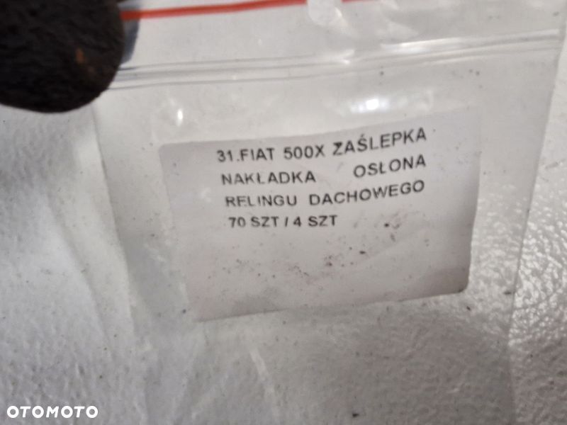 fiat 500x 500 x zaślepka nakładki osłony relingu dachowego - 8