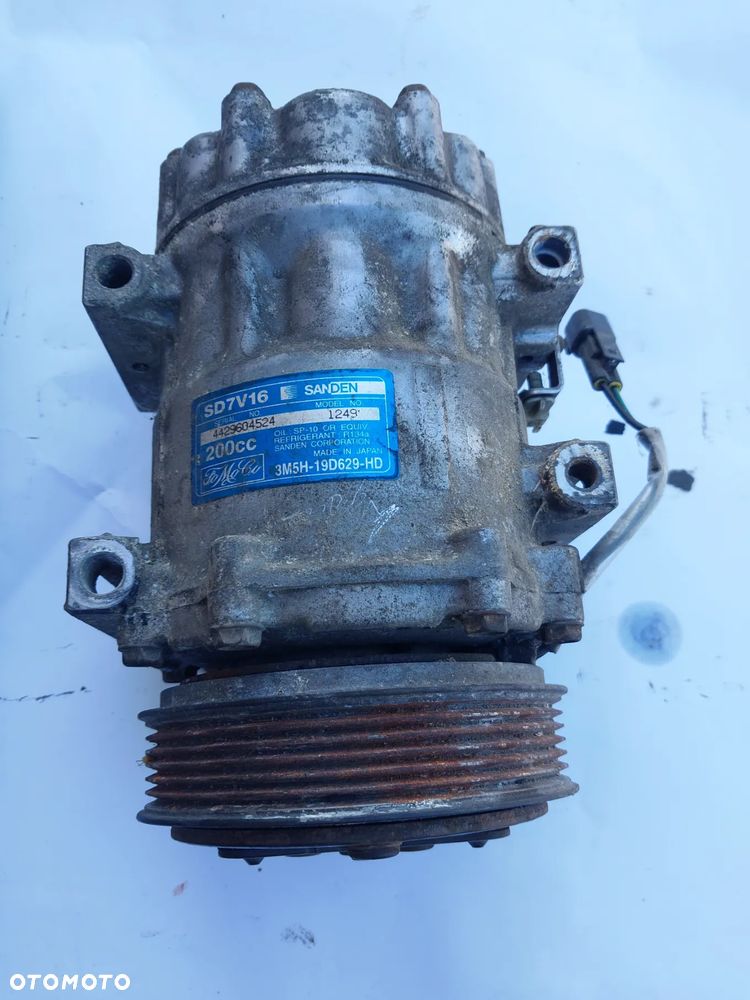 Kompresor pompa sprężarka klimatyzacji Volvo Ford Citroen 1.6 1.8 2.0 HDI TDCI 3M5H-19D629-HD   SD7V16 - 1
