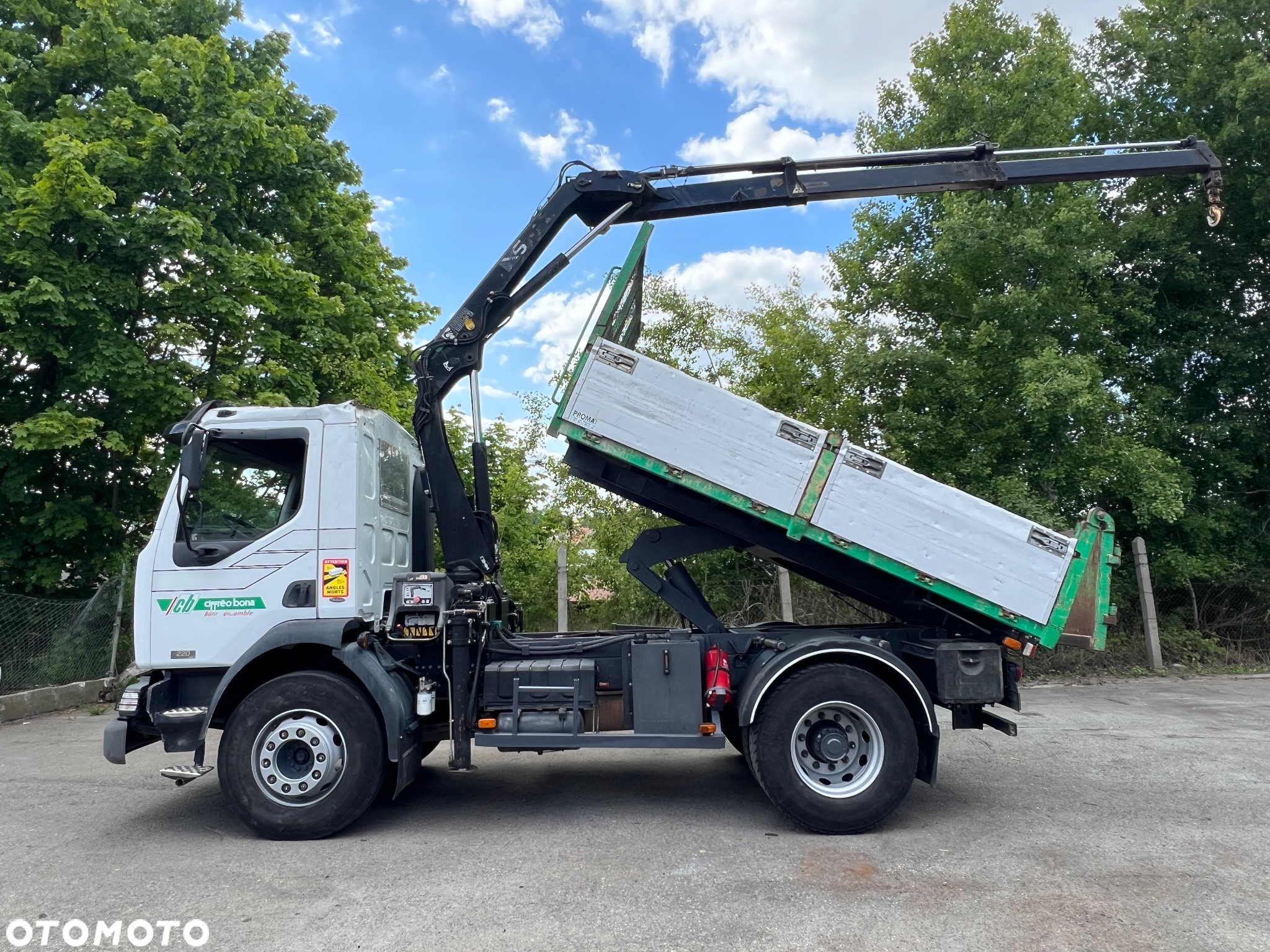 Renault MIDLUM 220 DCI* Wywrotka* HDS HIAB 088 B2 DUO* DMC 16T* Z Francji - 3