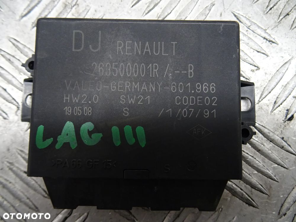 RENAULT LAGUNA III HB 07-12 2.0DCI MODUŁ STEROWNIK PDC 263500001R - 4