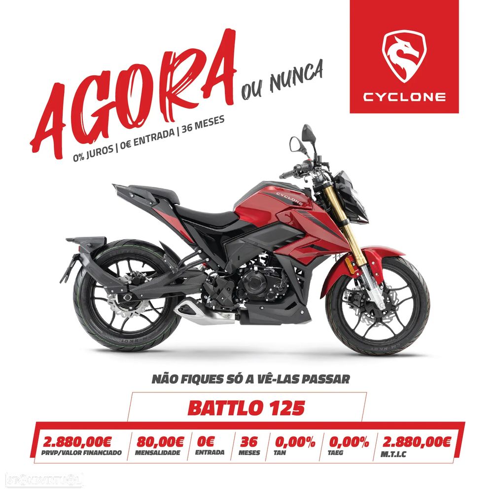 Cyclone Battlo 125 (FINANCIAMENTO 0% JUROS) - 1