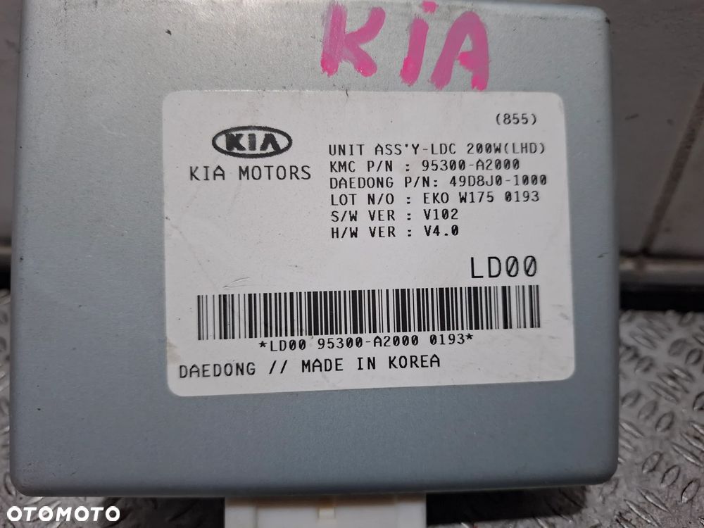 Komputer moduł sterownik Kia nr 95300a2000 - 2