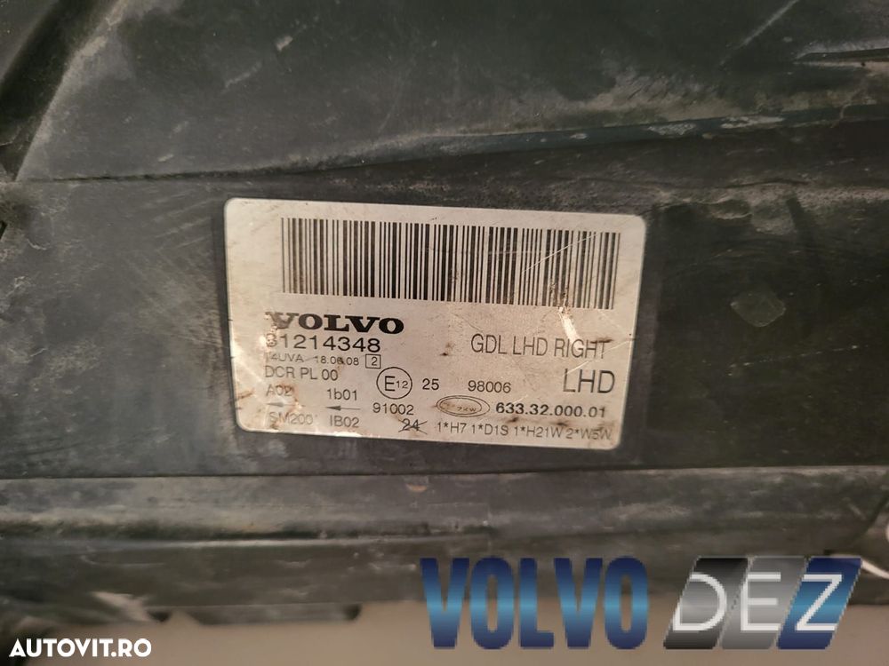 Far dreapta xenon VOLVO S80 V70 XC70 31214348 - 2
