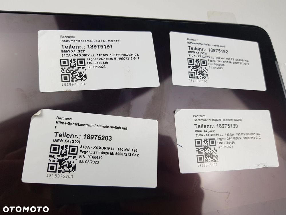 NOWY ORYGINALNY Ekran Wyświetlacz BMW iX3 G08 X3 G01 X4 G02 5A420B7 - 8