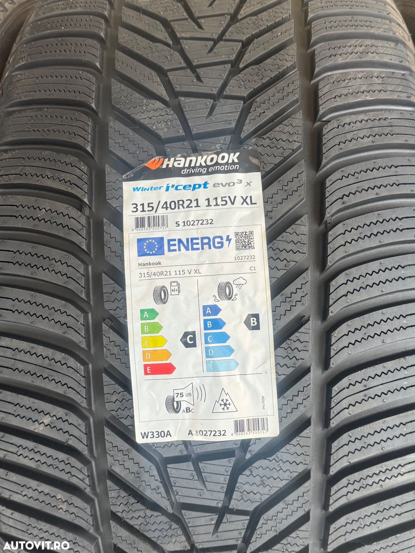 Vând set anvelope 275/45/21-315/40/21 hankook de iarnă noi - 4