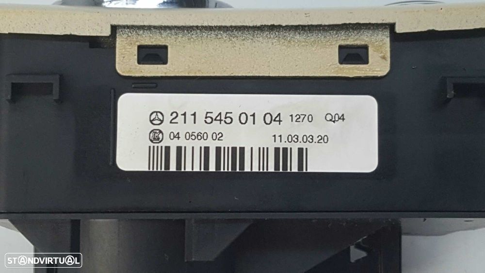 COMANDO DAS LUZES MERCEDES CLASE E (W211) BERLINA E 320 CDI (211.026) - 5