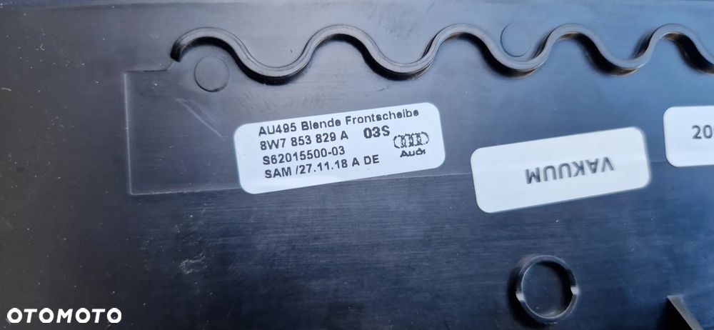 AUDI A5 8W CABRIO OSLONA SZYBY DACHU 8W7853829B - 5