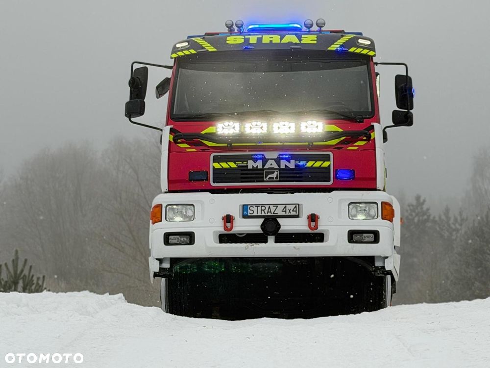 MAN Straż pożarna, Pojazd pożarniczy, Wóz strażacki, MAN L80 średni GBA 4x4 CNBOP, wyciągarka, 3000l wody, reduktor, blokady, mosty - 33