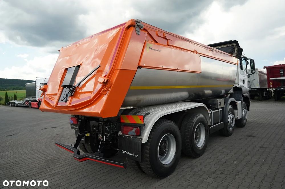 MAN TGS 35.500 / 8x4 / WYWROTKA TYLNOZSYPOWA  MEILLER / OCIEPLANA / DO ASFALTU /  HYDROKLAPA / NAVI / 2021 ROK - 10