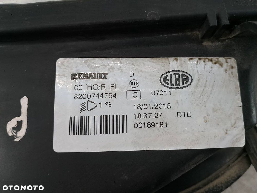LAMPA PRZÓD PRAWA DACIA LOGAN 8200744754 - 2