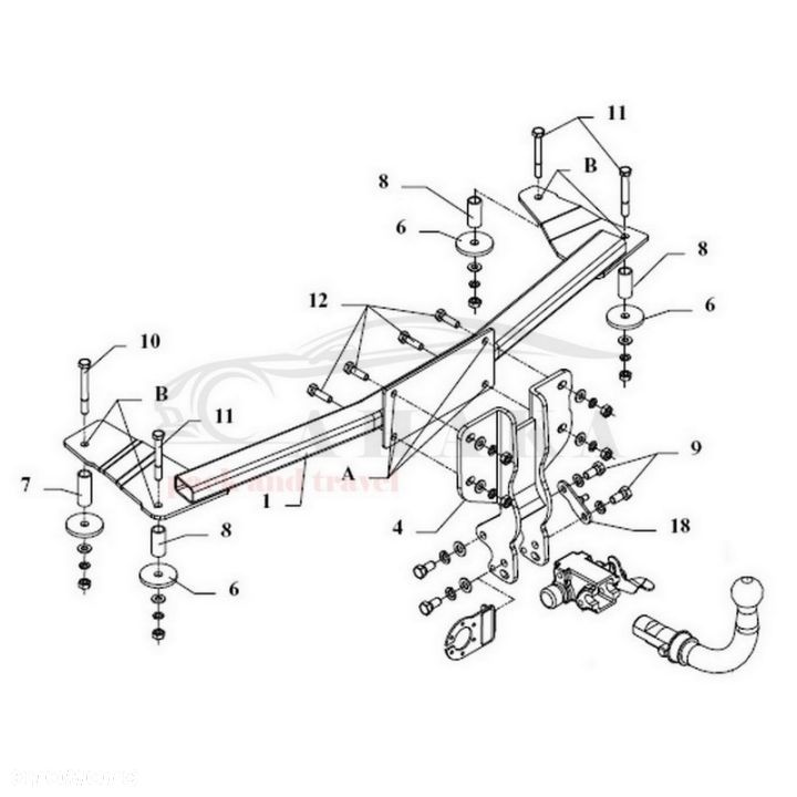 Hak Holowniczy Automat Do Opel Corsa B Hatchback 1993-2000 - 3