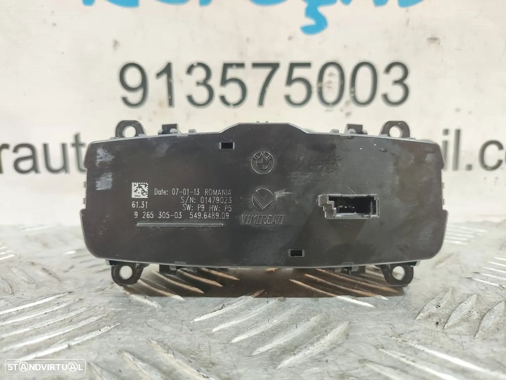 INTERRUPTOR LUZ LUZES BMW SERIE 1 F20 F21 61319265305 9265305 SERIE 3 F30 F31 SERIE 4 F32 F33 F36 GRAN COUPE COMANDO COMUTADOR - 6