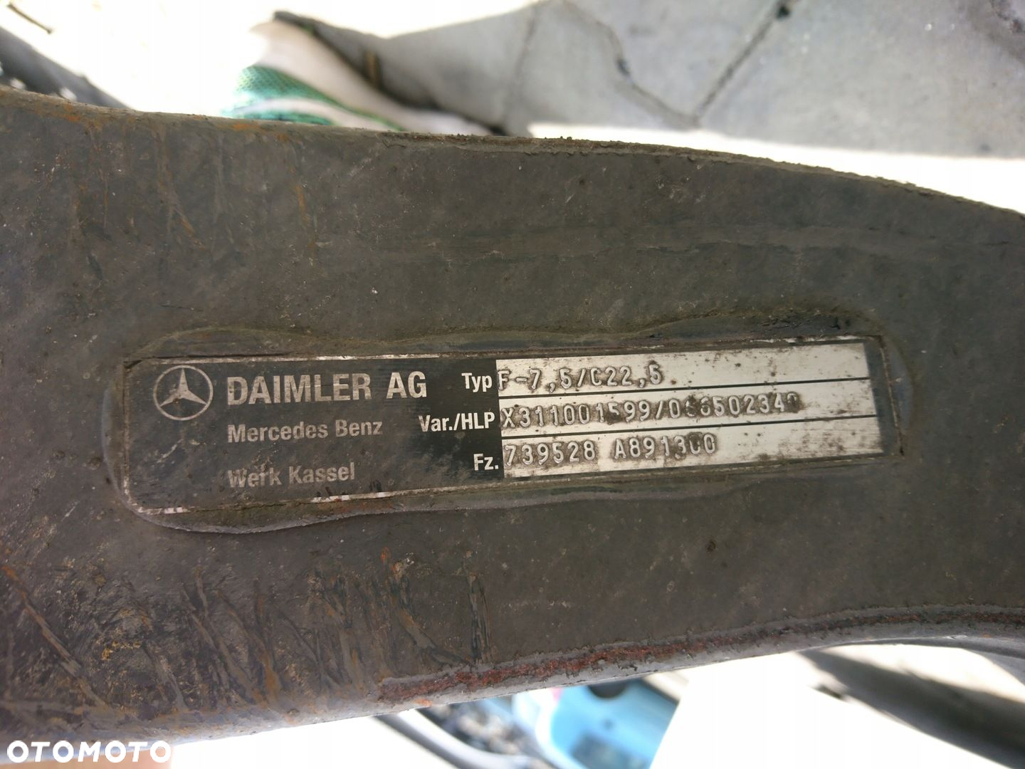 MB ACTROS MP4 1845 BELKA OŚ ZWROTNICA PIASTA PRZÓD - 9