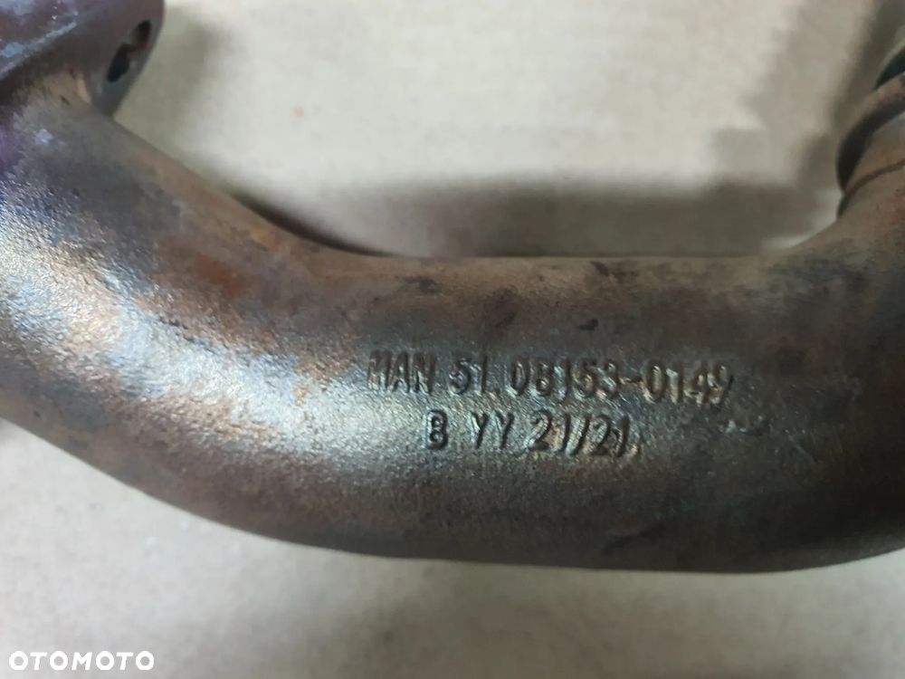 Rurka wydechu przewód łącznik recyrkulatora EGR klap spalin MAN TGX TGS EURO6 51081530149 - 9