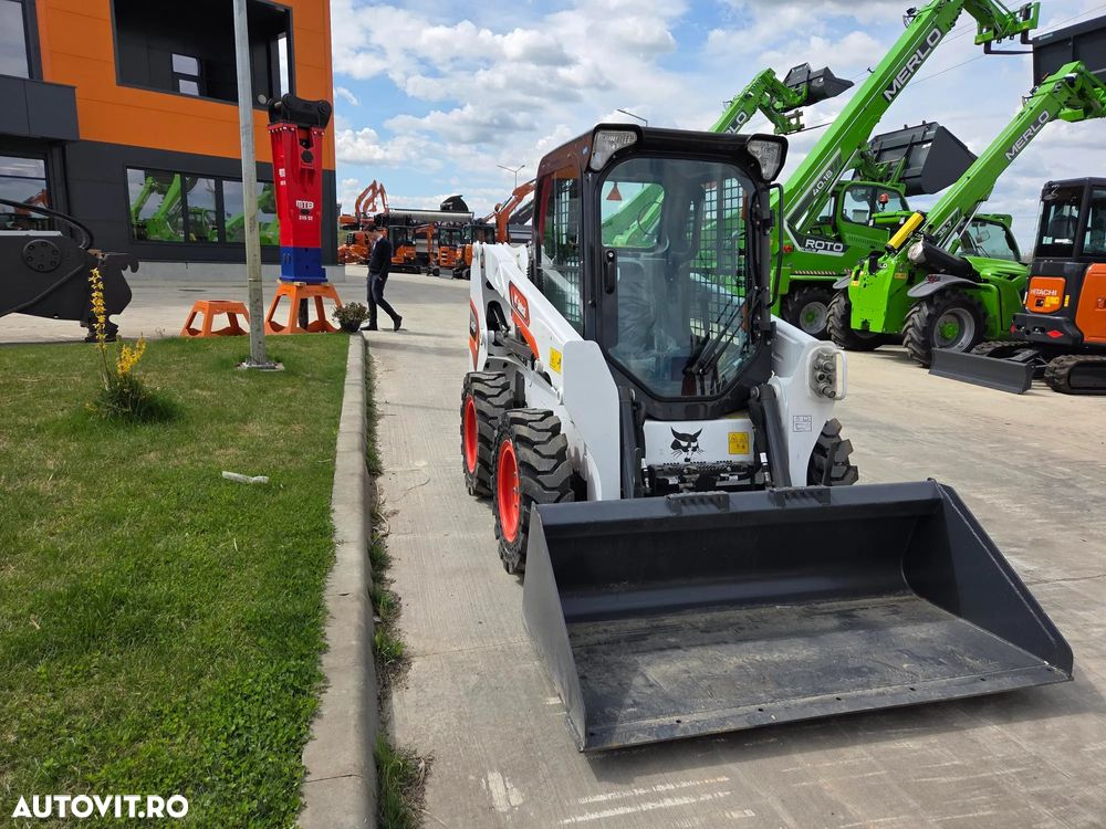 Bobcat S510, NOU 2025, ridica 810kg la 2,7t, ANVELOPE PLINE, Aer conditionat, usa cabina, motor Kubota 50CP, sist hidraulic suplimentar, cupa 1mc, furci, posibilitate leasing 5 ani-PROMOTIE 41.900 EUR+Tva - 6