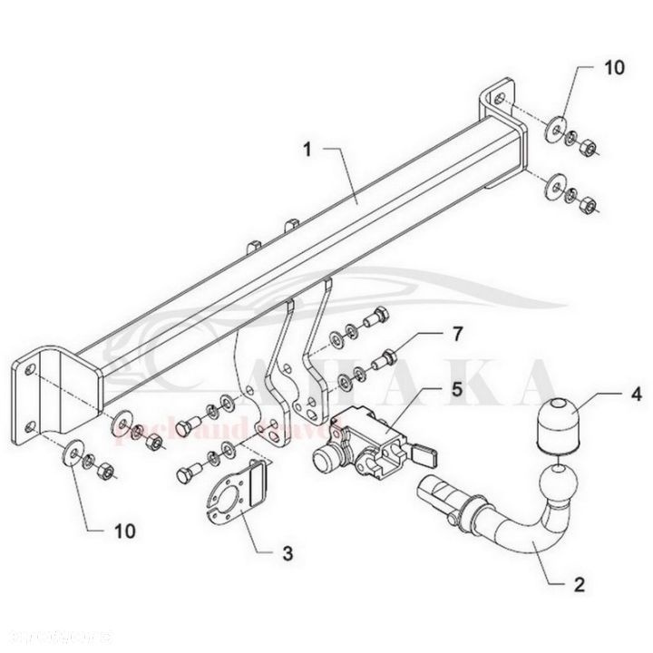 Hak Holowniczy Automat Do Bmw X3 E83 2004-2010 - 3